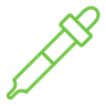 The icon of analysis for algal pigment content.